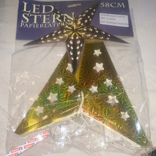 Led papierlaterne stern cm - led, 58