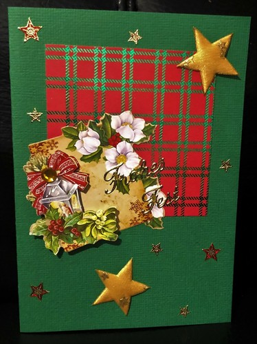 Handgefertigte weihnachtskarte - handgefertigte,